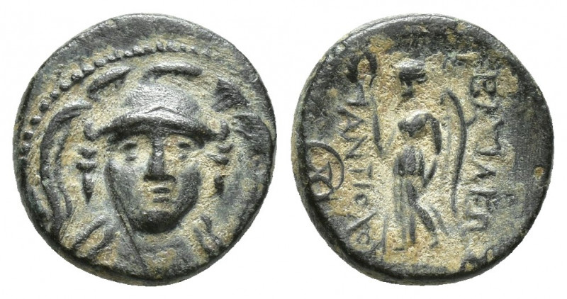 Seleukid Empire, Antiochos I Soter Æ (13mm, 1.9 g) Smyrna or Sardes, circa 281-2...