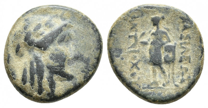 SELEUKID KINGS of SYRIA. Antiochos III ‘the Great’. 222-187 BC. Æ (16.1mm, 3.8 g...