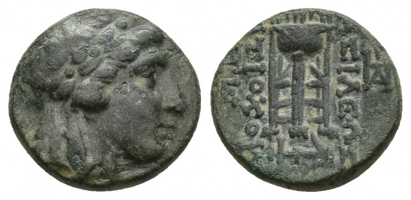 Seleukid Empire, Antiochos II Theos Æ (15.1mm, 3.83 g) Sardes, circa 261-246 BC....