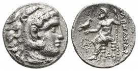 KINGS OF MACEDON. Alexander III ‘the Great’, 336-323 BC. Drachm (17 mm, 4.1 g), Magnesia ad Maeandrum, struck by Antigonos I Monophthalmos, circa 319-...