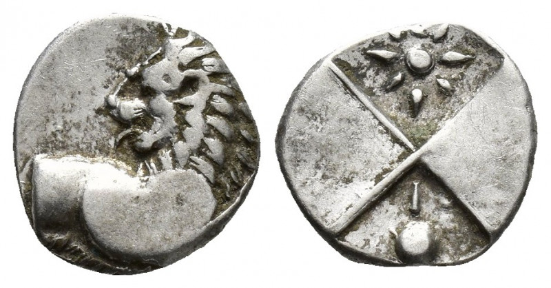 THRACE, Chersonesos. Circa 386-338 BC. AR Hemidrachm (12.9mm, 2.4 g). Forepart o...