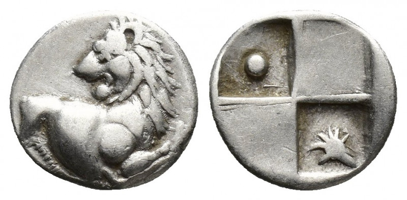 THRACE, Chersonesos. Circa 386-338 BC. AR Hemidrachm (12.6mm, 2.4 g). Forepart o...