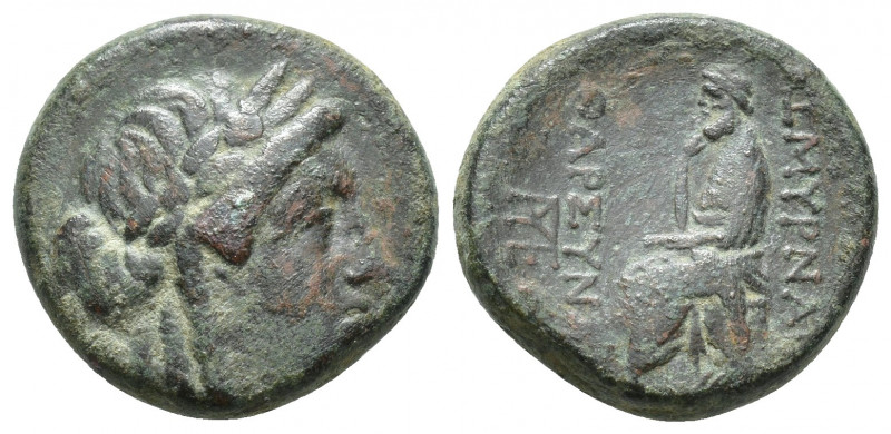 Ionia, Smyrna Circa 115-75 BC. (19.6mm, 8.3g ) Tharsynos magistrate Homereia typ...