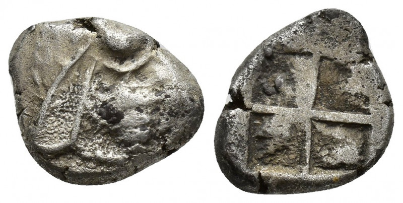 Ionia, Ephesos, c. 500-420 BC. AR Drachm (13mm, 3.2g). Bee with curved wings. R/...