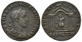 SYRIA, Cyrrhestica. Cyrrhus. Philip II. AD 247-249. Æ (27mm, 15.5 g). Laureate, draped and cuirassed bust right, seen from behind / ΔIOC-KA-TEB-ATOV, ...
