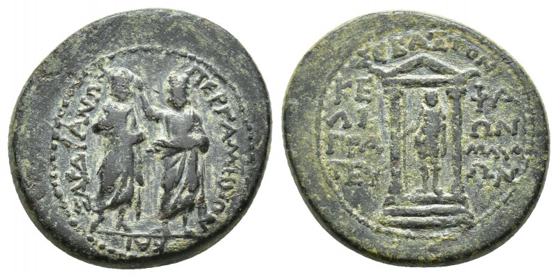 MYSIA. Pergamum. Augustus (27 BC-14 AD). Ae. (21.2mm, 6.1g )Kephalion, grammateu...