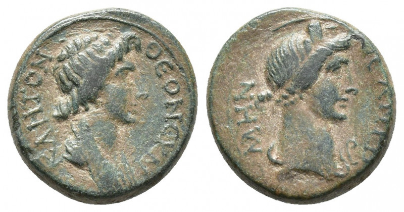 MYSIA. Pergamum. Pseudo-autonomous. (15.8mm, 3.5g) Roma and Senate (c. AD 40–60 ...