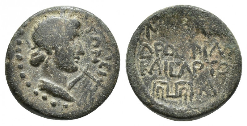 LYDIA. Tripolis. Pseudo-autonomous. Time of Tiberius (14-37). Ae. (15.1mm, 2.7 g...