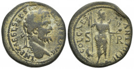 Pisidia. Antioch. Septimius Severus, (193-211 AD). AE (32.6mm, 27.5 g), Obv. IMP CAES L SEP SEVERVS PER AVG Laureate head of Septimius Severus to righ...