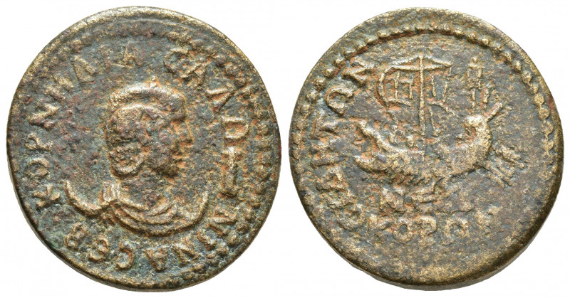 Pamphylia. Side, Salonina. Æ Decassarion (29.6mm, 21.1 g), Augusta, AD 254-268. ...