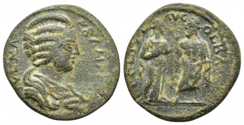 PISIDIA. Olbasa. Julia Maesa (AD 218-224). AE (25mm, 7.2 g). XF. IVL MA-ESA M AV...