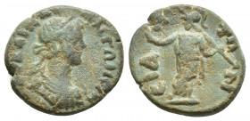 Roman Provincial Rev: ϹΙΔΗΤⲰΝ; Athena standing, facing, head, l., extending r. hand, holding transverse spear.