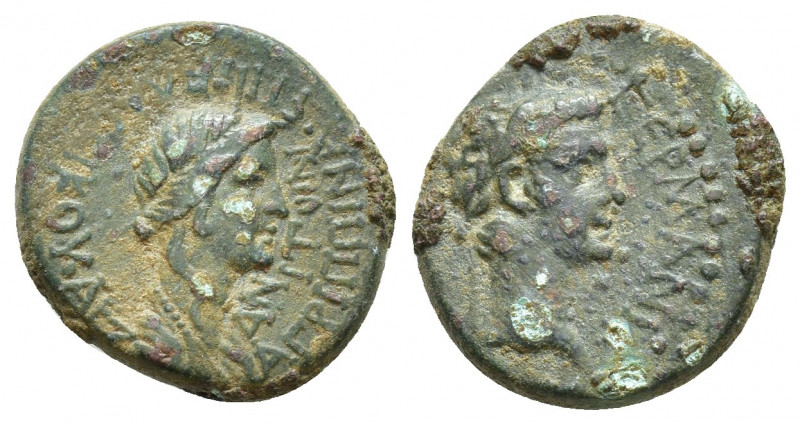 PHRYGIA. Aezanis. Germanicus and Agrippina I (Died 19 and 33, respectively). Ae....