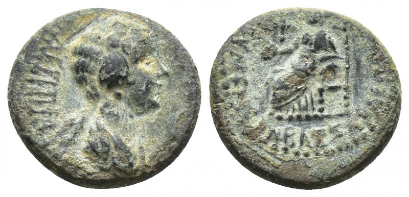 PHRYGIA. Eumeneia. Agrippina Junior, Augusta, 50-59. (15.4 mm, 3.1 g ), Bassa, d...