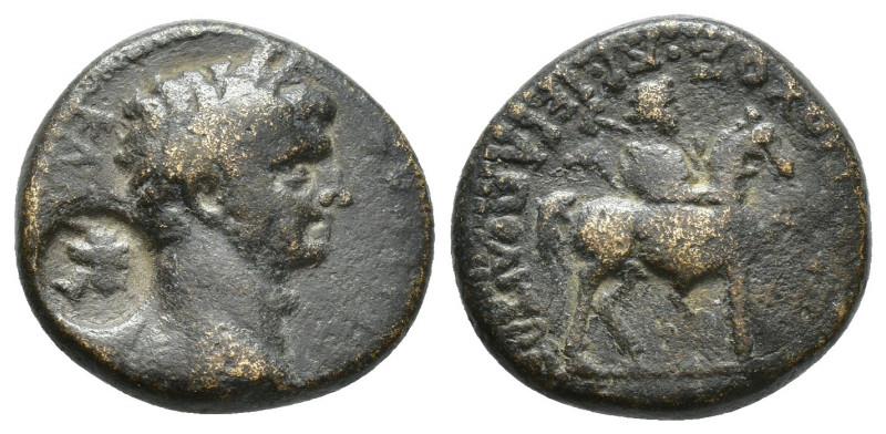 MYSIA, Pergamon. Mid-late 2nd century BC. Æ (16.5mm, 4.1 g). Laureate head of As...
