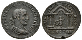 SYRIA, Cyrrhestica. Cyrrhus. Philip II. AD 247-249. Æ (27.6mm, 14.6 g). Laureate, draped and cuirassed bust right, seen from behind / ΔIOC-KA-TEB-ATOV...