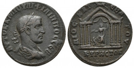 SYRIA, Cyrrhestica. Cyrrhus. Philip II. AD 247-249. Æ (27.6mm, 12.9 g). Laureate, draped and cuirassed bust right, seen from behind / ΔIOC-KA-TEB-ATOV...