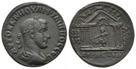 SYRIA, Cyrrhestica. Cyrrhus. Philip II. AD 247-249. Æ (28.3mm, 17 g). Laureate, draped and cuirassed bust right, seen from behind / ΔIOC-KA-TEB-ATOV, ...