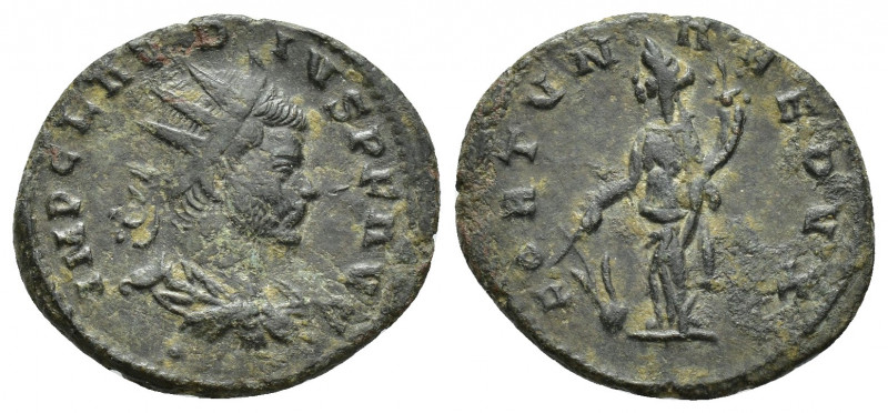 CLAUDIUS II GOTHICUS, 268-270 AD. Æ Antoninianus (20.5mm, 3.6 g), Radiate head /...