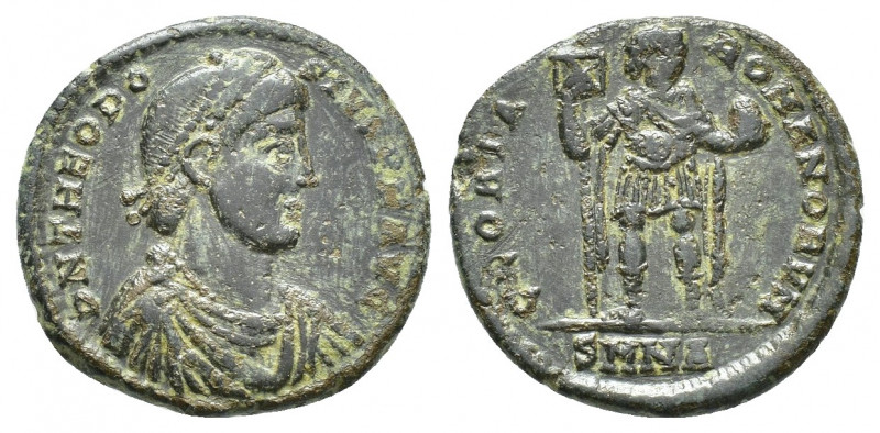 Theodosius I Æ Nummus. Nicomedia, AD 392-394. (21mm, 4.9 g) D N THEODOSIVS P F A...