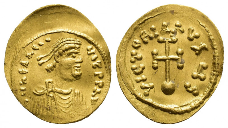 HERACLIUS (610-641). GOLD Semissis. (17.3mm, 2.2 g) Constantinople. Obv: δ N ҺЄR...