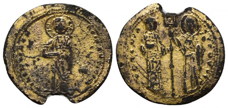 Theodora Fourrée Histamenon Nomisma. Constantinople, (23.4mm, 3.3 g). + IhS XIS ...