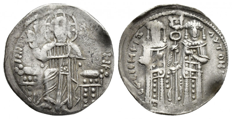 Andronicus II Palaeologus, with Michael IX (1282-1328 AD) Constantinople AR Basi...