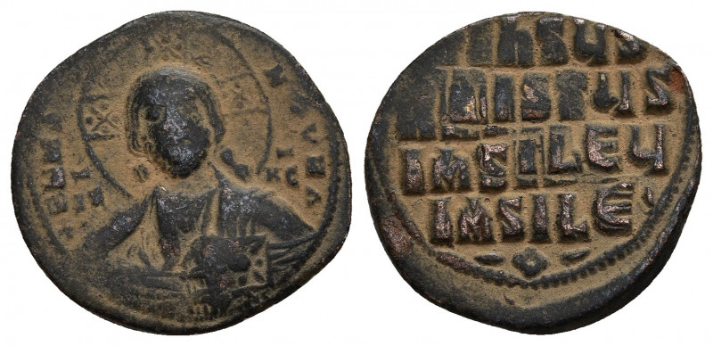 Anonymous Basil II & Constantine VIII, circa 1020-1028. Æ Follis (27.7mm, 9.8 g)...