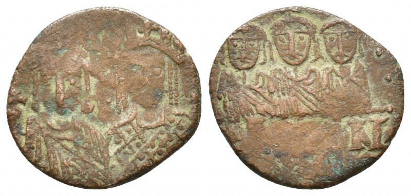 Constantine VI & Irene, with Leo III, Constantine V, and Leo IV. 780-797. Æ Foll...