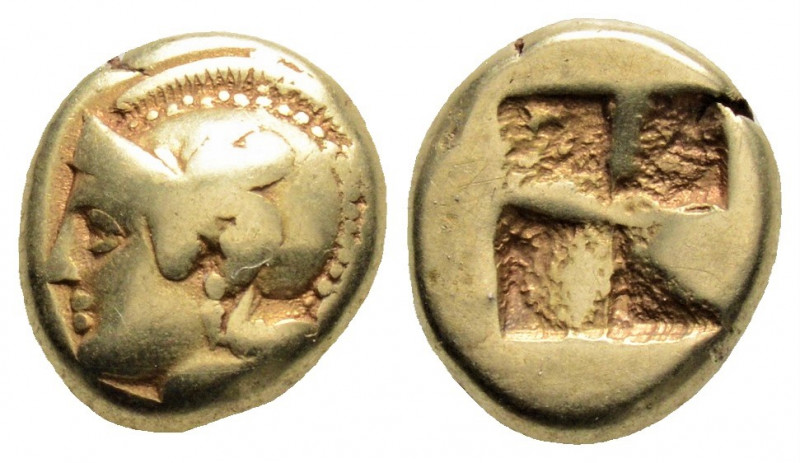 Greek
IONIA, Phokaia (Circa 478-387 BC)
EL Hekte (10.4mm, 2.53g)
Obv: Helmeted h...