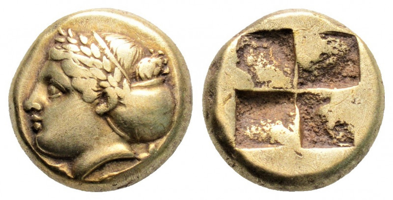 Greek
IONIA, Phokaia (Circa 387-326 BC)
EL Hekte (10.3mm, 2.53g)
Obv: Laureate f...