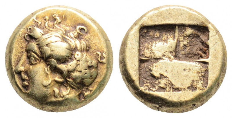 Greek 
IONIA, Phokaia (Circa 478-387 BC)
EL Hekte (10mm, 2.55g)
Obv: Head of nym...