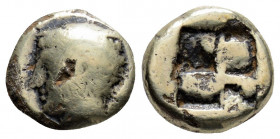 Greek
IONIA, Phokaia (Circa 387-326 BC)
EL Hekte (18.7mm, 2.27g)
Obv: Laureate head of Apollo left.
Rev: Quadripartite incuse square.
Bodenstedt Em. 1...