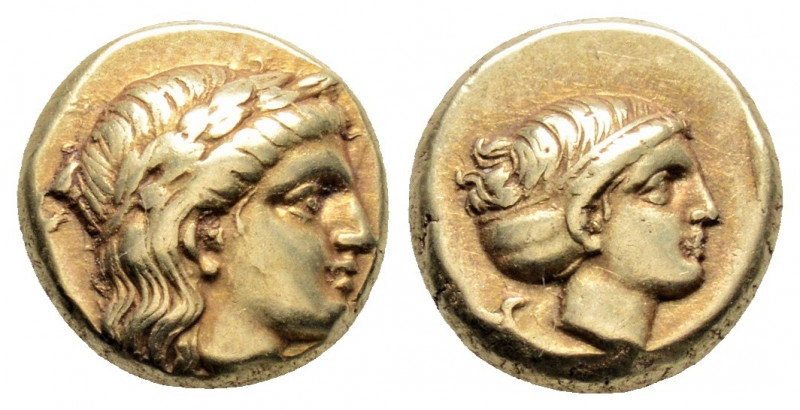 Greek
LESBOS, Mytilene (Circa 377-326 BC)
EL Hekte (10.5mm, 2.57g)
Obv: Laureate...