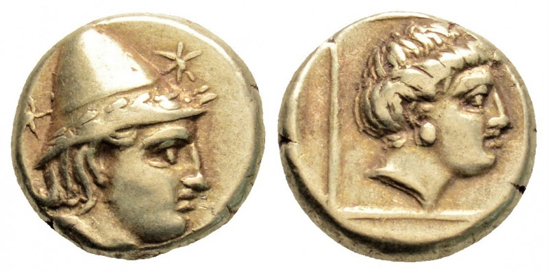 Greek
LESBOS, Mytilene. (Circa 377-326 BC)
EL Hekte (10.7mm, 2.55g)
Obv: Head of...