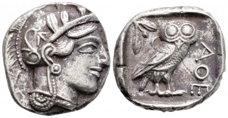 Greek
ATTICA, Athens (Circa 454-404 BC)
AR Tetradrachm (25mm, 16.7g)
Obv: Head o...