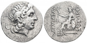Greek 
KINGS OF THRACE (Macedonian), Lysimachos (Circa 305-281 BC)
ARTetradrachm (32.7mm, 16.2g)
Obv: Diademed head of the deified Alexander right, we...