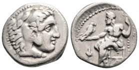 Greek
KING oF MACEDON,Alexander III the Great (336-323 BC) Sardes
AR Dachm (17.6mm 4g) Late lifetime-early posthumous issue of Sardes, ca. 323-319 BC
...