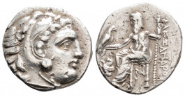 Greek
KINGS of MACEDON, Antigonos I Monophthalmos, As Strategos of Asia (Circa 320-306/5 BC)
AR Drachm (17.5mm, 4.1g)
Obv: Head of Herakles right, wea...