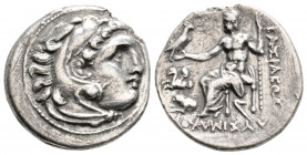 Greek
KINGS OF THRACE. Lysimachos, (305-281 BC) Lampsakos
AR Drachm (19mm, 3.7g) in the types of Alexander III, circa 299/8-297/6. 
Obv: Head of Herak...