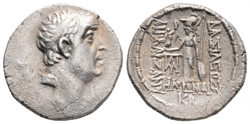 Greek
KINGS OF CAPPADOCIA, Ariobarzanes I Philoromaios (Circa 95-63 BC) 
AR Drac...