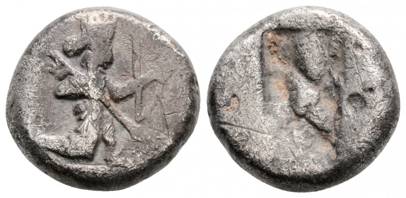 Greek
ACHAEMENID EMPIRE. Time of Darios I to Xerxes II (485-420 BC). Sardes.
AR ...