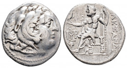 Greek
ISLAND OFF IONIA, Chios (Circa 290-275 BC))
AR Drachm (20.2mm, 4g)
Obv: Head of Herakles to right, wearing lion skin headdress.
Rev: Zeus Aëtoph...