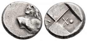 Greek 
THRACE, Chersonesos (Circa 386-338 BC)
AR Hemidrachm (13.3mm, 2.2g)
Obv: Forepart of lion right, head reverted.
Rev: Quadripartite incuse squar...