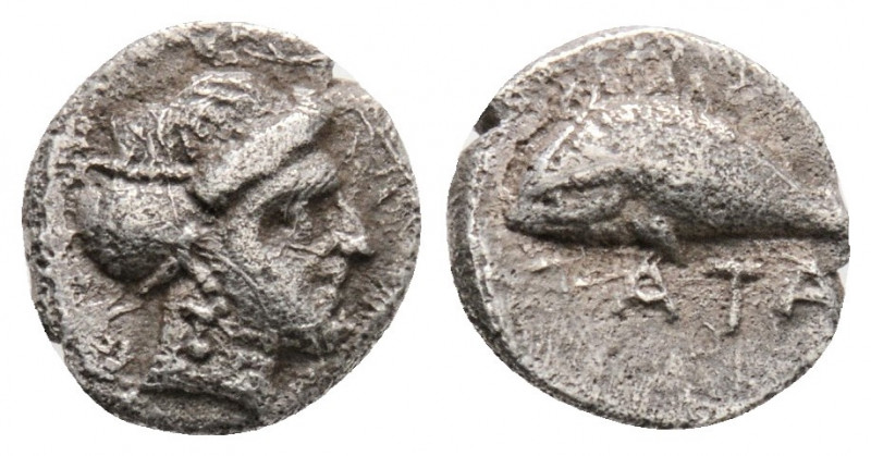 Greek
PAPHLAGONIA., Sinope, Datames (Circa 370-360 BC)
AR Obol (8.9mm 0.65g)
Obv...