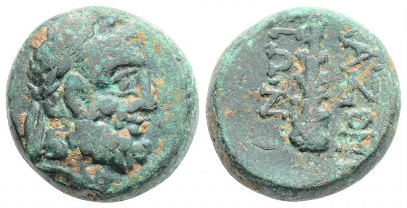 Greek
IONIA, Klazomenai (Circa 190-30 BC)
AE Bronze (16.6mm, 6.1g)
Obv: Laureate...