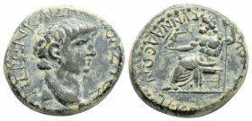 Roman Provincial
PHRYGIA. Synnada. Nero (54-68 AD). Ti. K. Pison.
AE Bronze (18.4mm 4.8g) 
Obv: NEPΩN KAICAP ΣEBAΣTOΣ. Bare head of Nero to right. 
Re...