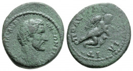 Roman Provincial
MYSIA. Miletopolis. Antoninus Pius (138-161 AD)
AE Bronze (17.3mm 2.1g)
Obv: AV KAI TI AIΛ AΔPI ANTΩNЄINOC.Bare head of Antoninus Piu...