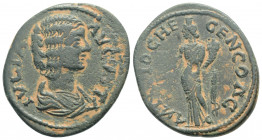 Roman Provincial
PISIDIA, Antiochia, Julia Domna (193-217 AD) 
AE Bronze (25.4mm, 5.5g)
Obv: IVLIA AVGVSTA - draped bust of Julia Domna right
Rev: ANT...