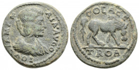 Roman provincial
TROAS,Alexandria Troas, Julia Mamaea (222,235 AD)
AE Bronze (23.5mm 7.2g)
Obv: IOVLIA MAMAIA AVGO draped bust of Julia Mamaea, right
...